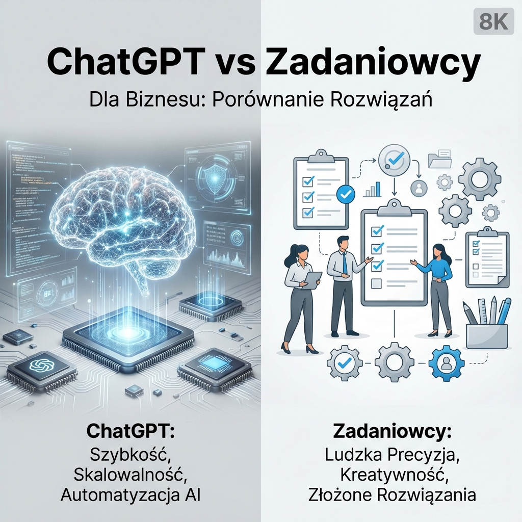 ChatGPT vs Zadaniowcy - co wybrać dla biznesu?